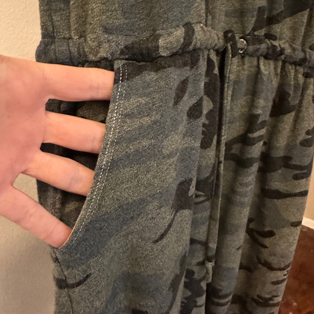 Sundry Camo Sleeveless Tank Mini Dress - Picture 6 of 10